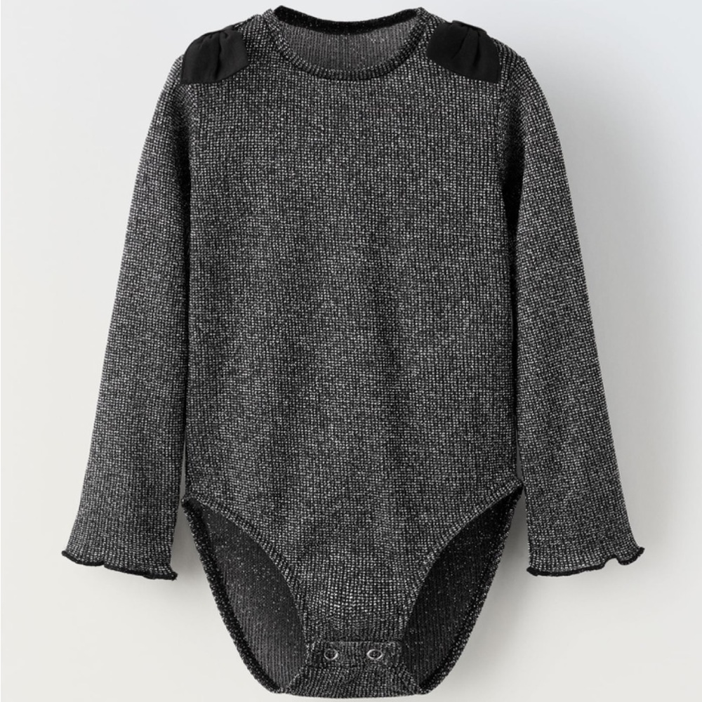 NWT Shiny Bow Bodysuit